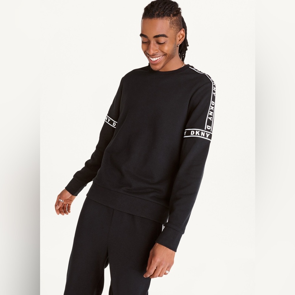 DKNY: Terry Logo Taping Sweatshirt